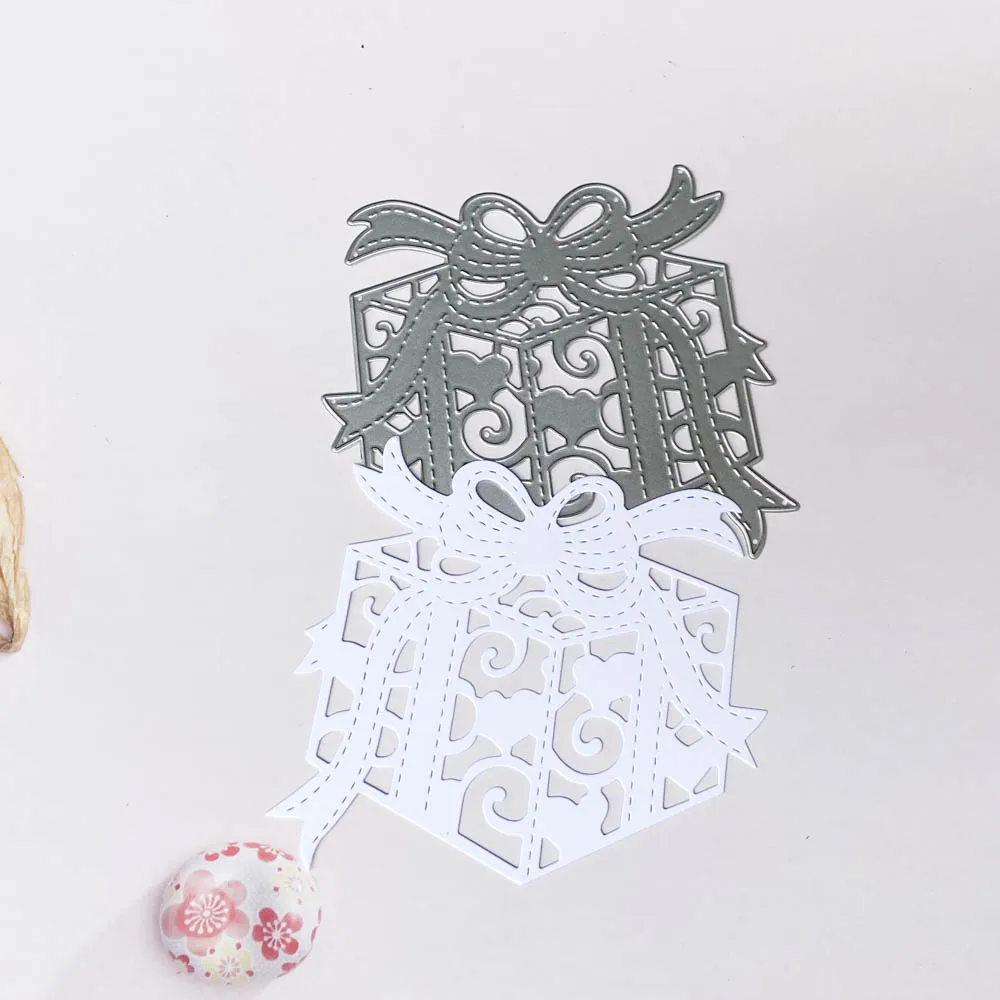 

Пресс-формы в форме подарочной коробки, металлическая фотобумага для альбома, сделай сам, подарок, фотография, пресс-форма для тиснения, Нов...