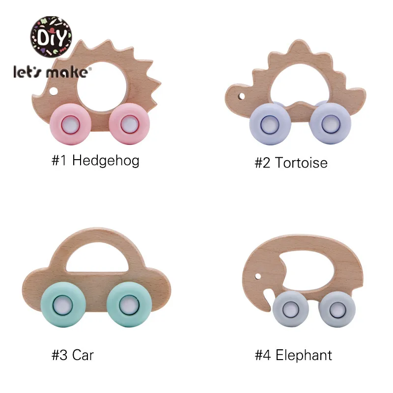 1 шт. силиконовые бусины Детские Прорезыватели деревянная кукла силиконовая