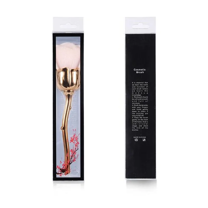 Rose Shape Duster Cleaner Nail Art Manicure Pedicure Powder Remover Cleaning Brush Tool Makeup Blush D220 | Красота и здоровье