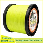 Мощность 16 прядей плетеная леска 1000 м многоцветная супер сильная японская многонитевая рыболовная PE плетеная леска провод 60LB-310LB