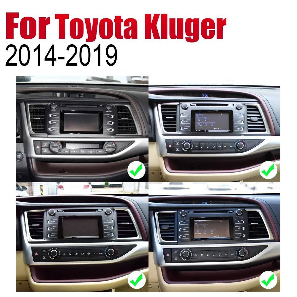 Автомобильный DVD GPS навигатор ZaiXi Android для Toyota Kluger 2014 ~ 2019 проигрыватель с