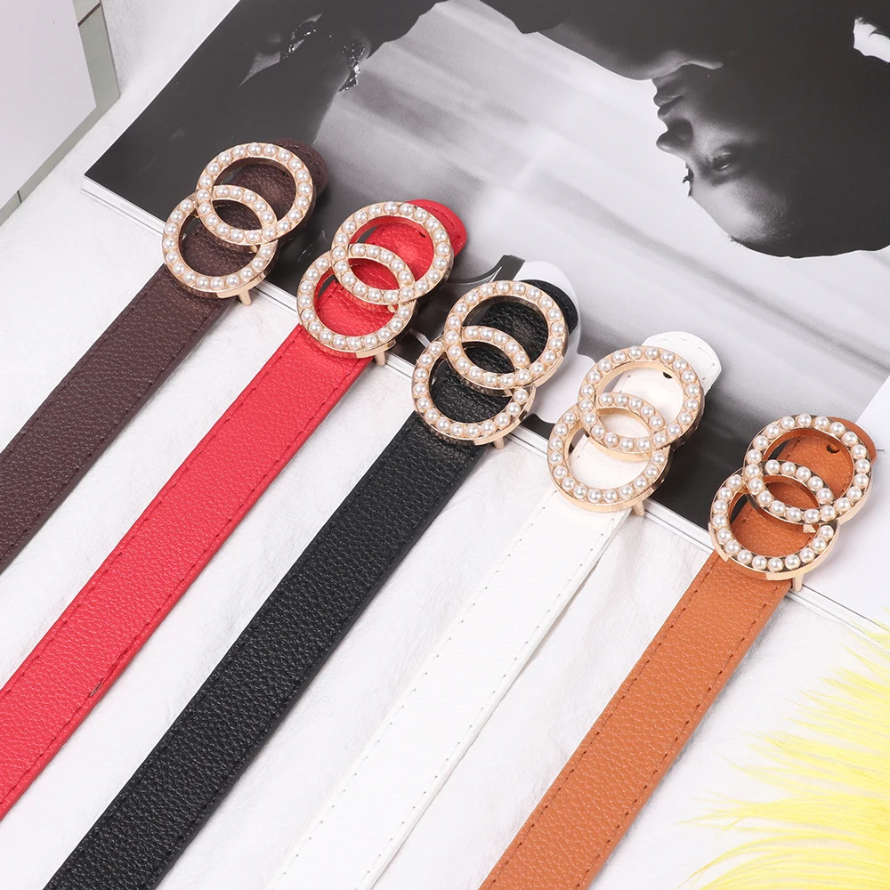 Лидер продаж кожаный пояс для женщин роскошный черный красные пояса джинсов