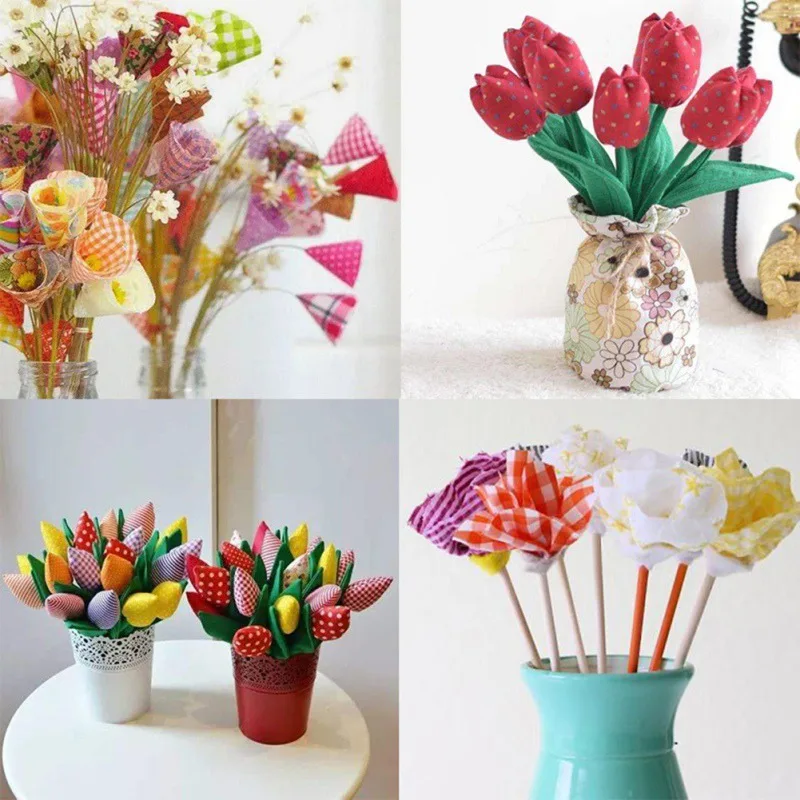 20*25 см практичная ассорти с цветочным принтом Лоскутная DIY хлопчатобумажная