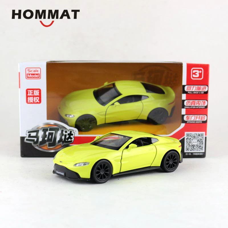 1:36 Aston Martin Vantage V8 игрушка модель машины из сплава Металл литая игрушечного