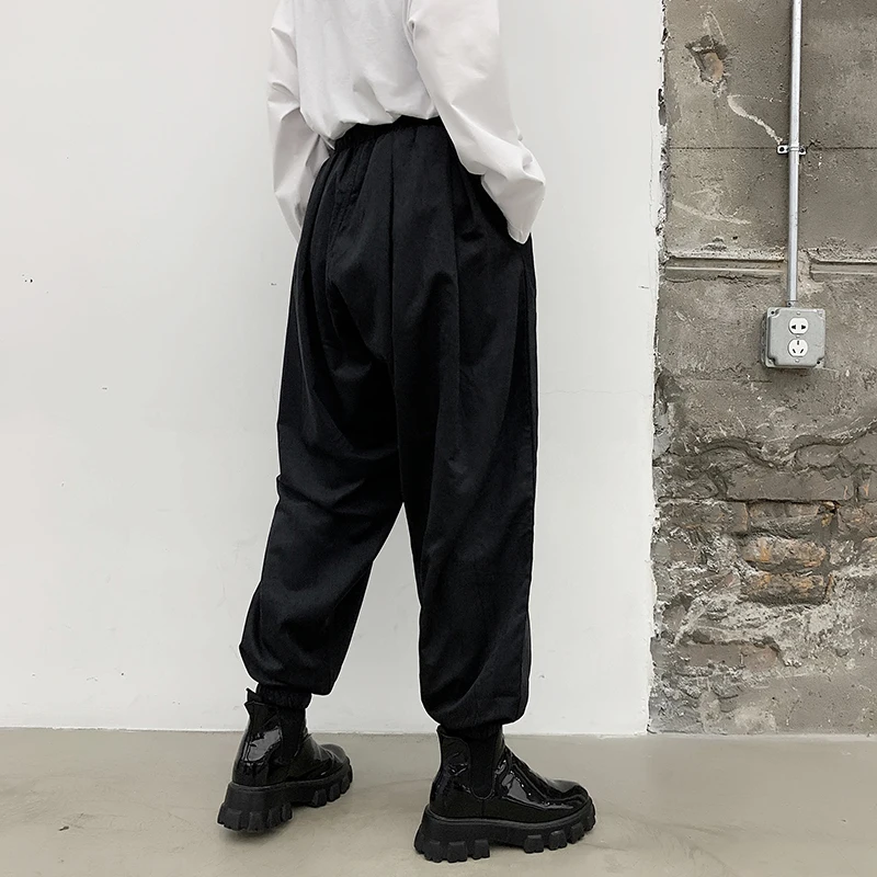 

Male Women Japan Korea Streetwear Punk Gothic Hip Hop Pant Trousers Men Summer Thin Cool Casual Loose Harem Pant