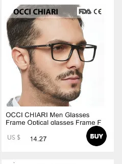 OCCI CHIARI, модный бренд, мужские лоскутные очки, дизайн, прямоугольные очки, прозрачные линзы, оптическая оправа, очки, W-CERIONI