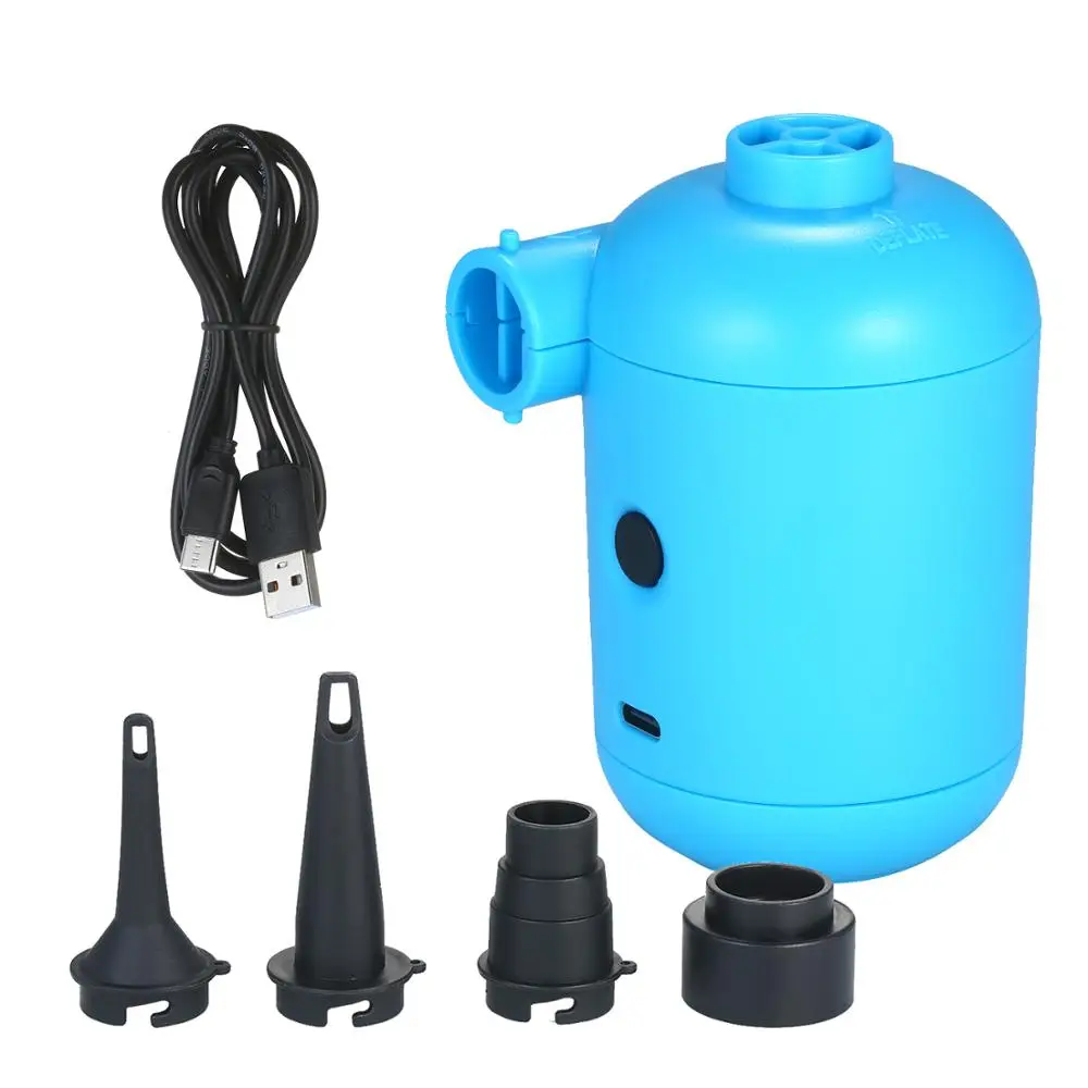 

Portable USB Electric Air Pump Air Mattress Boat Sofa Auto Air Inflatable Pump for Car Camping Inflator