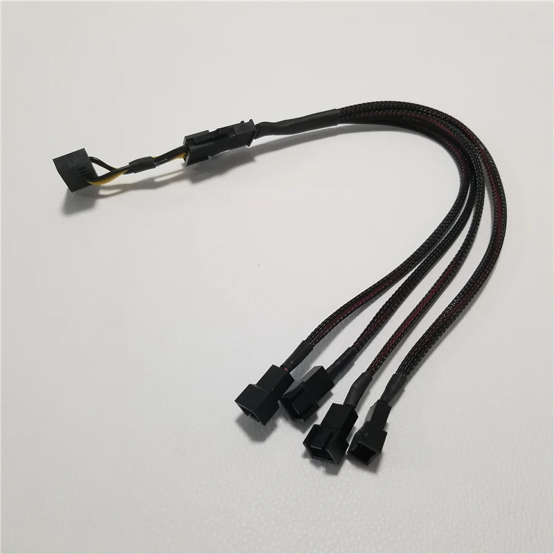15 контактный кабель SATA штекер на 4 портовый кулер охлаждающий вентилятор 3 разъем