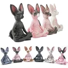 Статуэтка кошки из искусственного Сфинкса для медитации, домашний декор, мини-статуэтка Будды, кошка, модель животного, кукла, игрушки, искусство, скульптура, коллекционная