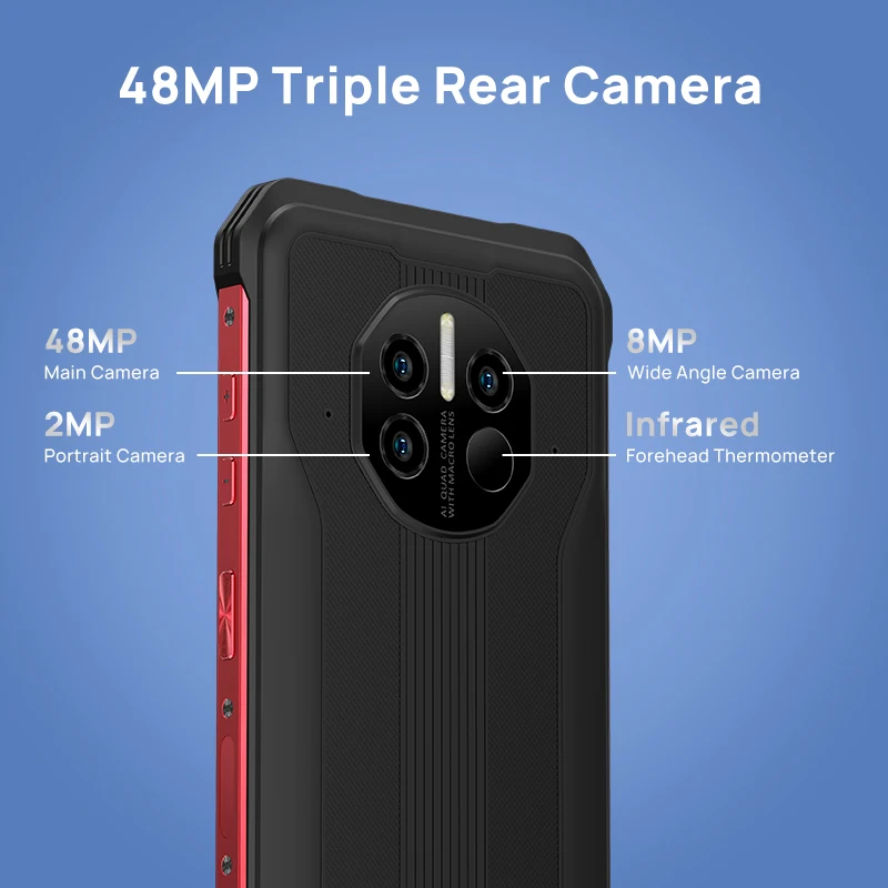 DOOGEE-Tel&eacute;fono m&oacute;vil inteligente robusto V10 Dual 5G versi&oacute;n global, smartphone con pantalla de 6,39" DotDisplay y c&aacute;mara trasera de 48 MP, bater&iacute;a de 8500 mAh, carga r&aacute;pida de 33 W, NFC-4
