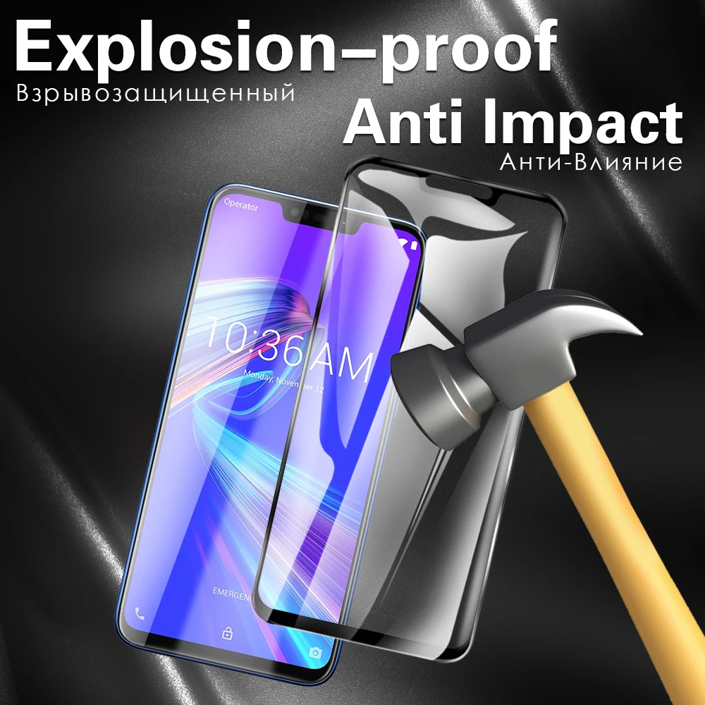 Полное покрытие из закаленного стекла для Asus ZenFone Max Pro Plus Shot M1 M2 ZB634KL ZB633KL ZB631KL ZB602KL