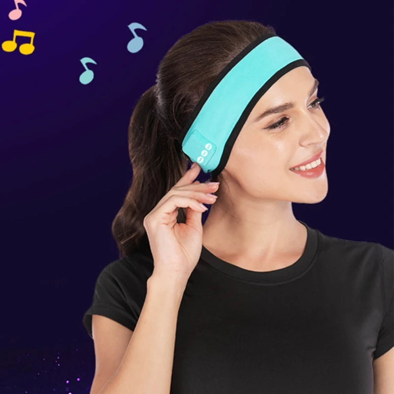 Wireless Music Bluetooth Headband Soft Sport Headphones Long Time Play Headsets Multipurpose for Workout Running Yoga | Спорт и