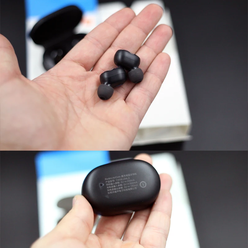 Xiaomi mi AirDots Bluetooth наушники Red mi TWS стерео беспроводные наушники-вкладыши бас наушники Молодежная версия с mi c Handsfree
