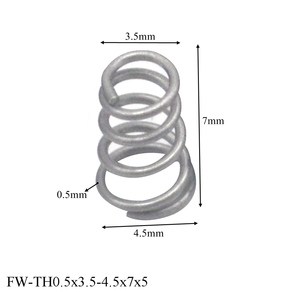 10 шт. изготовленный на заказ металл из нержавеющей стали OEM Пружина сжатия