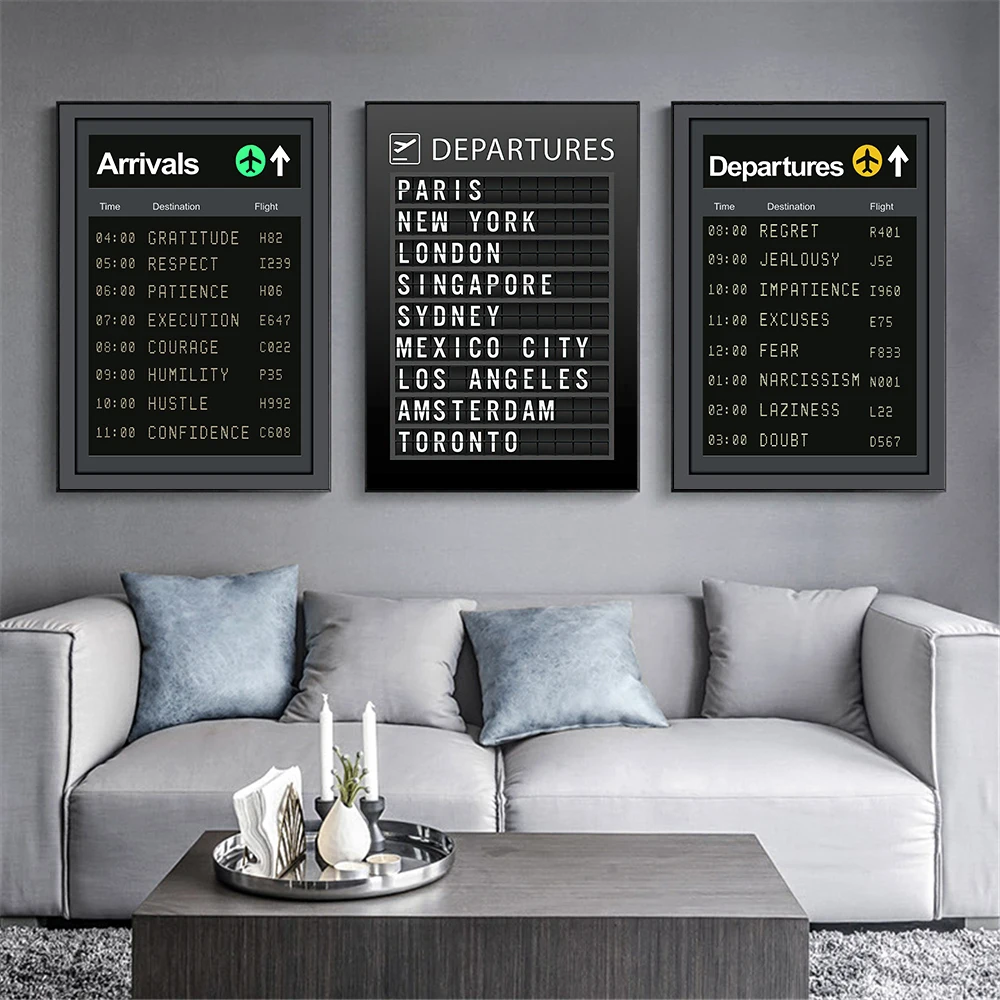 Холст для живописи письма Wall Art Семейные плакаты и принты мотивации девиз