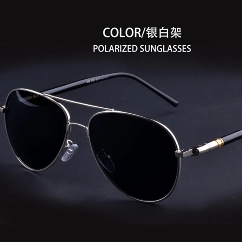

Aviation Metail Frame Quality Oversized Spring Leg Alloy Men Sunglasses Polarized Brand Design Pilot Male Sun Glasses Driving