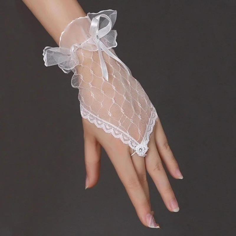 1 пара сексуальные кружевные вечерние короткие перчатки без пальцев | Дом и сад