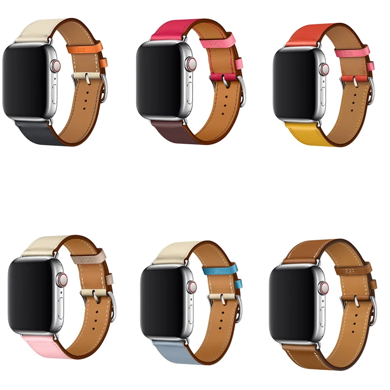 Серия 5/4/3/2/1 из натуральной кожи браслет ремешок для наручных часов Apple Watch один