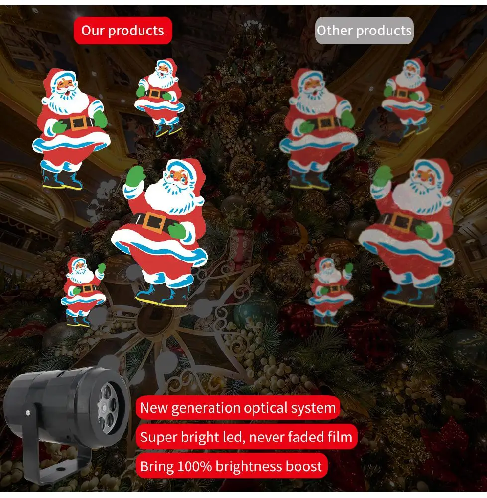 IP44 оконный дисплей лазерный DJ сценический светильник Рождественский Точечный s