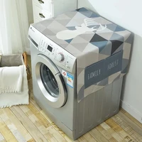 nordic washing machine covers waterproof universal refrigerator organizer dust cover fridge cover kitchen household items