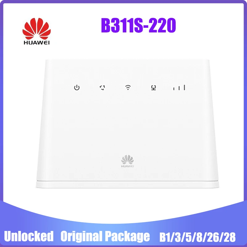 Unlocked New Huawei B311 B311s-220 3G 4G LTE CPE Router Wireless Mobile WiFi with Antenna PK B310s-22 B315s-22 B593