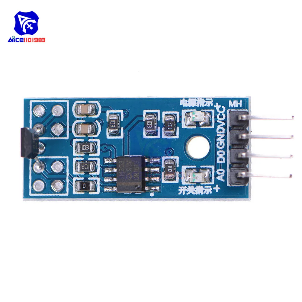 Модуль датчика Холла diymore 3184e тестовая плата скорости двигателя для Arduino умный