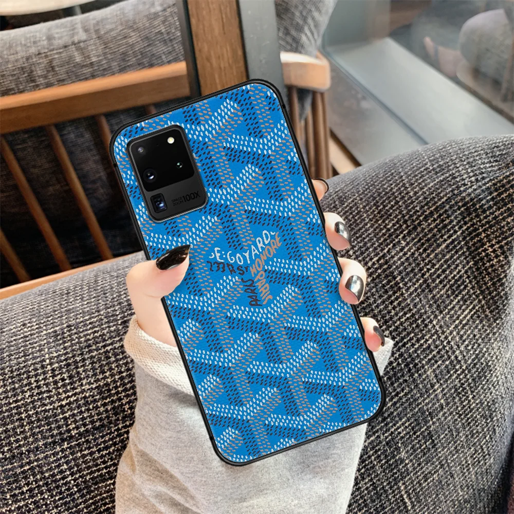 

French suitcase brand color Phone Case Cover Hull For Samsung Galaxy S 7 8 9 10 e 20 FE edge uitra plus Note 9 10 20 black Shell