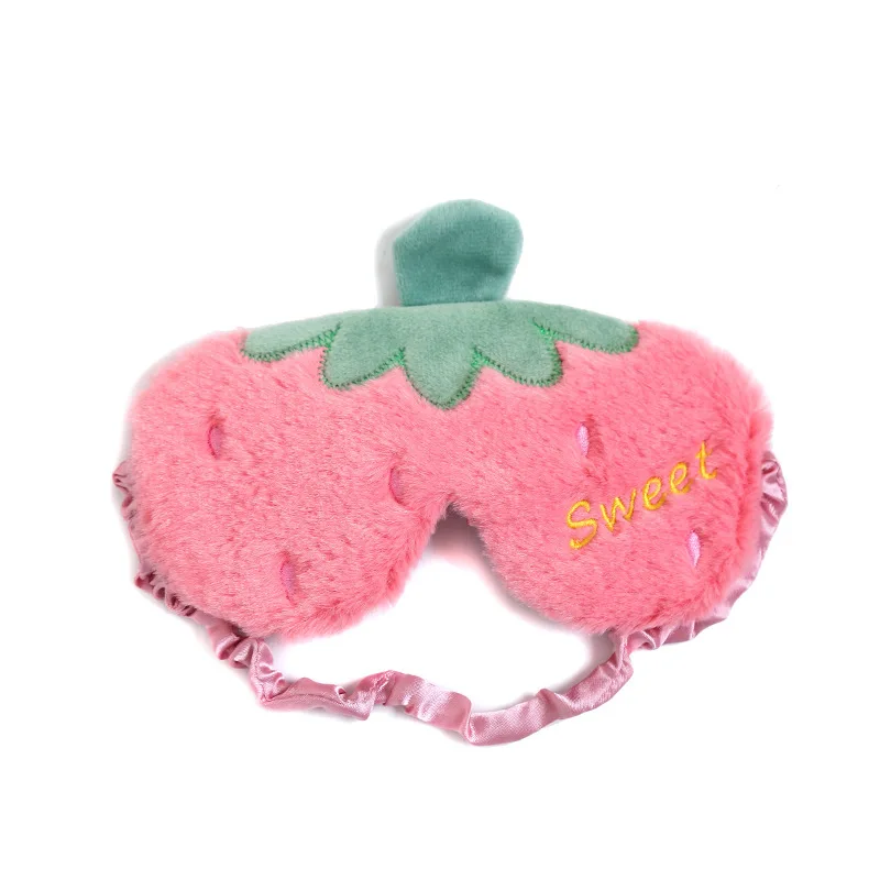 Маска для сна Мультяшные 3D фрукты милые плюшевые очки глаз повязка на глаза