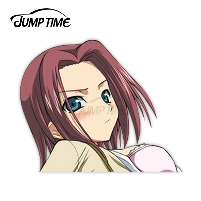 

Автомобильные виниловые наклейки с большими головами для девочек и аниме «уайфу», 6,7