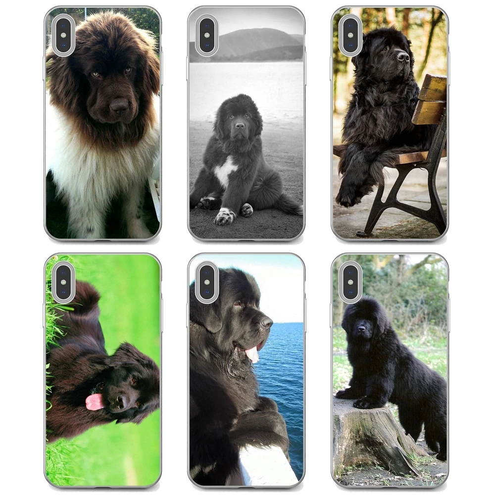 Накладка на Xiaomi Mi A1 A2 A3 5X 6X 8 9 9T 10 10T 11 Lite SE Pro с изображением красивого и доброго Гиганта-Ньюфаундленда.