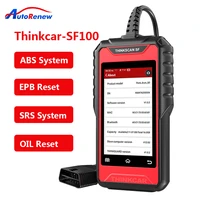 thinkcar thinkscan sf100 obd2 scanner automotive diagnostic tool code reader abs srs oilepb reset obd2 professional car scanner