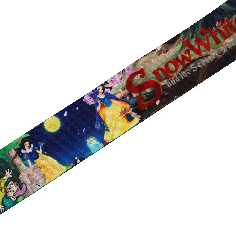 Шнурок YQ266 для девочек с изображением Белоснежки и семи карликов ремешок на шею