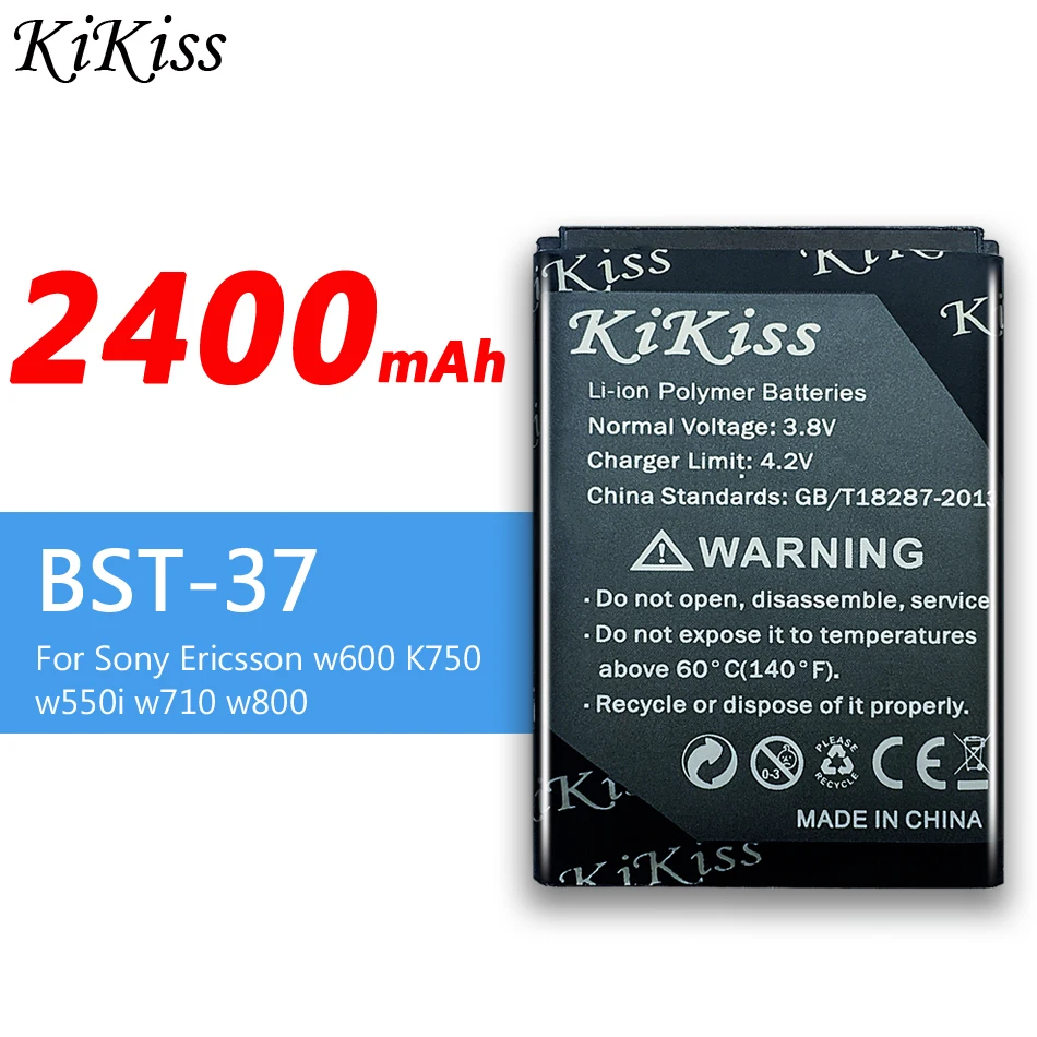 2400 мАч Новый BST37 BST 37 Аккумулятор для Sony Ericsson K750/ D750i W800i W810i K600 K610i K200i K220i аккумулятор