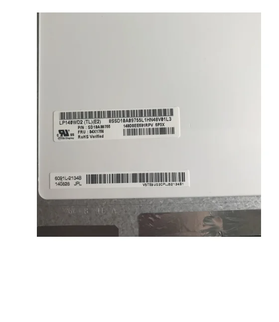 14       Lenovo Thinkpad X1 Carbon 1st Gen  LP140WD2-TLE2 FRU 04X1756