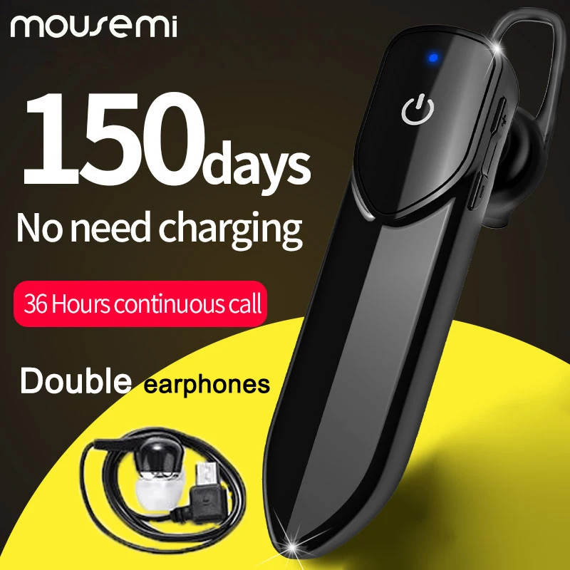 Mouseme Bluetooth наушники с микрофоном свободные руки беспроводные наушники спортивные беспроводные наушники Bluetooth гарнитура микрофон