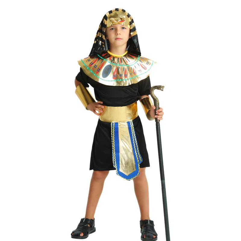 

Halloween Costumes Boy Girl Ancient Egypt Egyptian Pharaoh Cleopatra Prince Princess Costume for Children Kids Cosplay