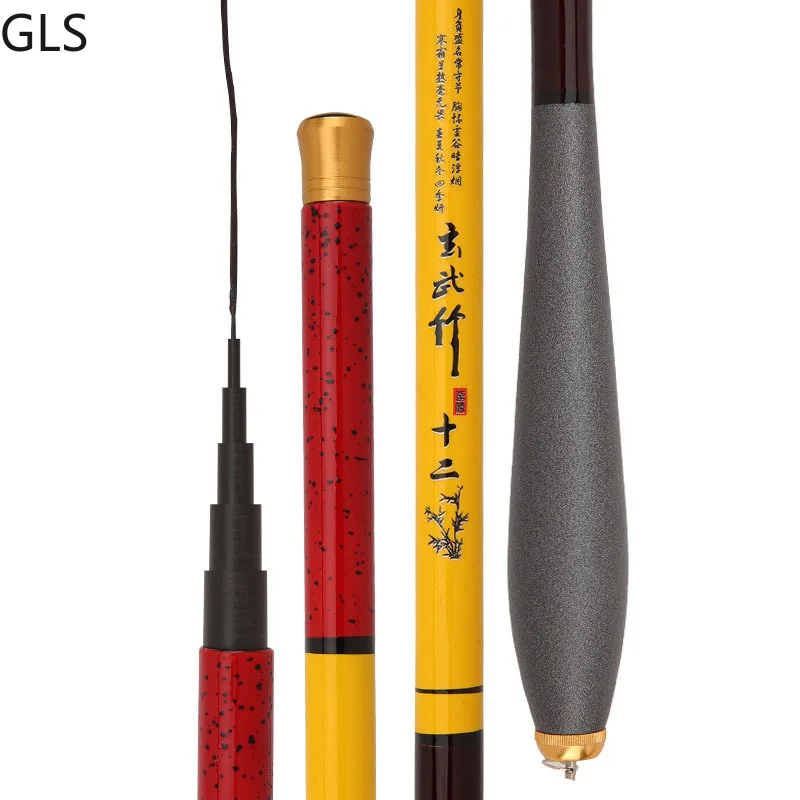 

Telescopic Fishing Rod Carbon Fiber Stream Rod 3.6m-7.2m Freshwater Saltwater Ultra Light Travel Carp Fishing Pole