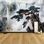 Настенные водонепроницаемые 3D наклейки, самоклеящиеся обои с потоковой водой и денежным фактором, с приветствием гостей