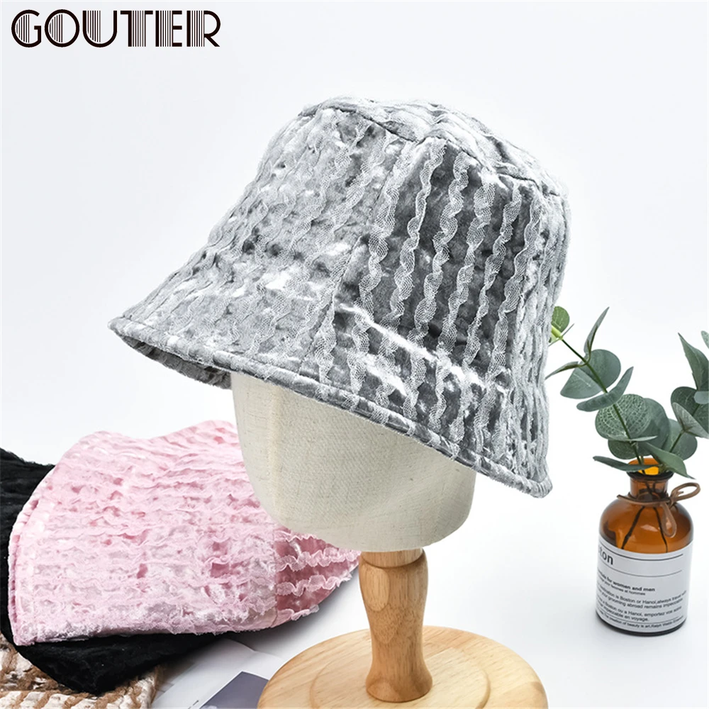 GOUTER кружевная Лоскутная Панама шляпа для путешествий унисекс солнцезащитная