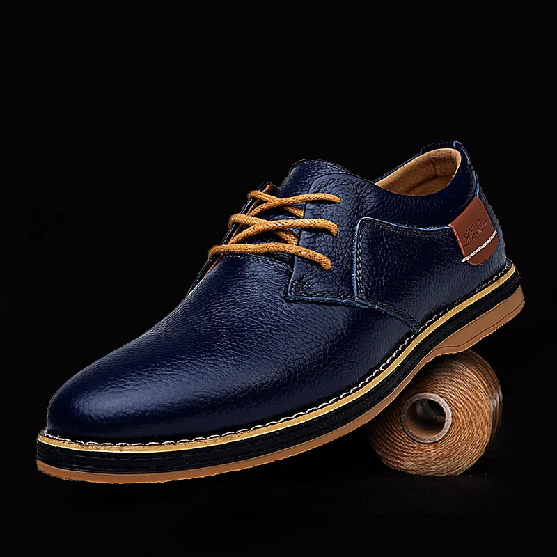 

New spring large men's shoes with top and summer leather men's shoes men's shoes business casual shoes men's