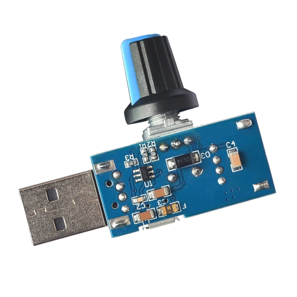 Бесшумный USB контроллер скорости вентилятора регулятор громкости переключатель