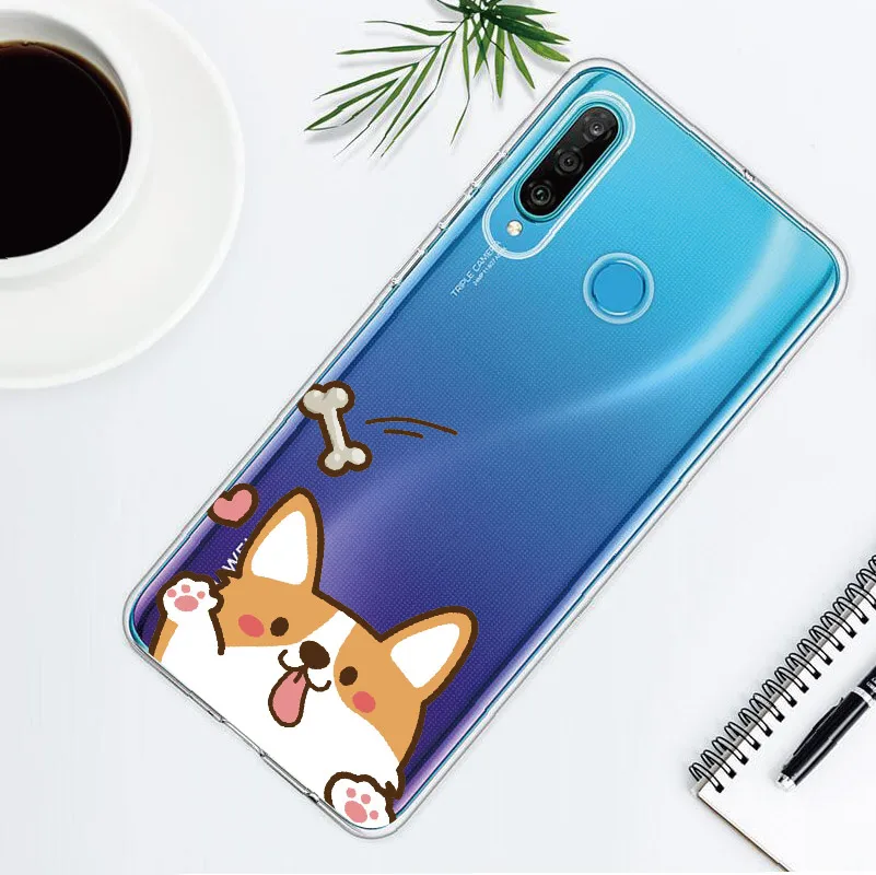 Милый Хаски щенок любитель собак для Huawei Honor Mate 10 20 Nova P20 P30 P40 P умный мягкий