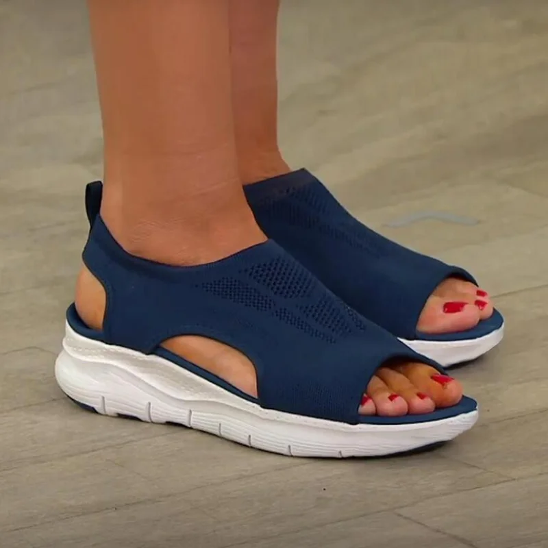 

Women Mesh Casual Sandals Ladies Wedges Outdoor Shallow Platform Shoes Female Slip-On Light Comfort Shoes Fashion Plus Size