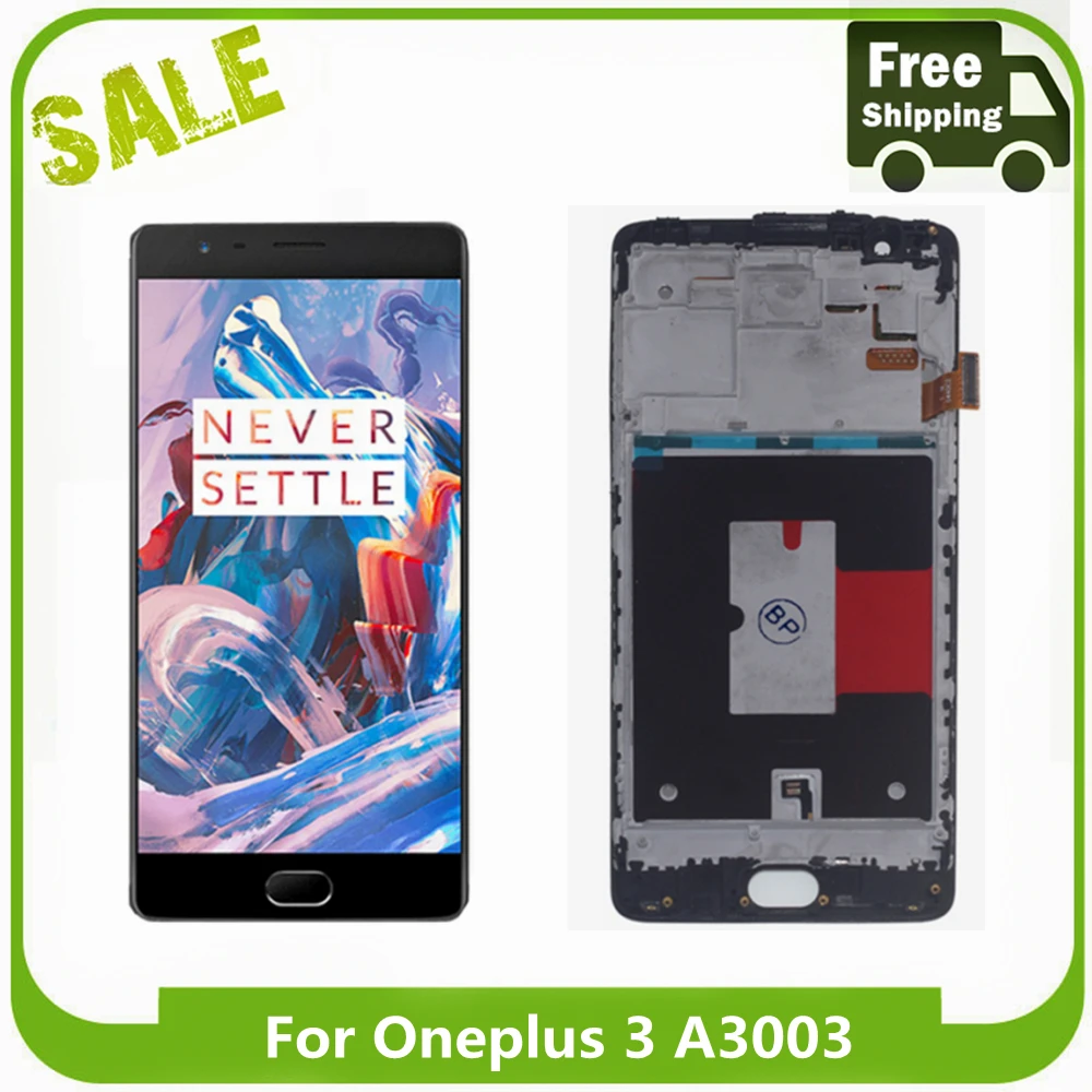 

Original AMOLED LCD Display Touch Screen Digitizer Assembly For oneplus 3 3T Screen LCD For oneplus 3 3T A3003 A3000 A3010