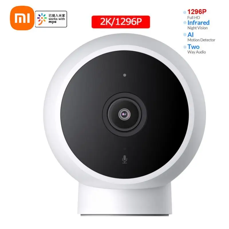 Xiaomi-cámara IP inteligente mijia AI 2K, Webcam de vídeo full HD, visión nocturna infrarroja, Monitor de seguridad, gran angular, impermeable