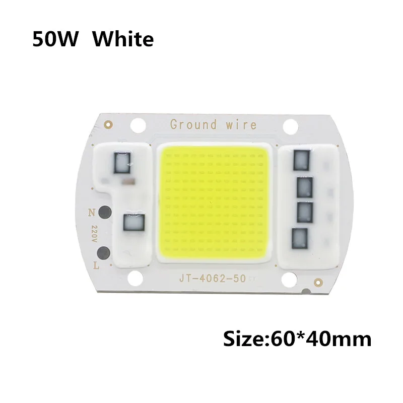 Светодиодная сob лампа с чипами уличный прожектор сделай сам для сада холодного