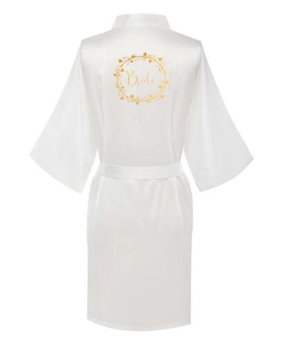 Женский банный халат с надписью для невесты подружки матери готовые халаты