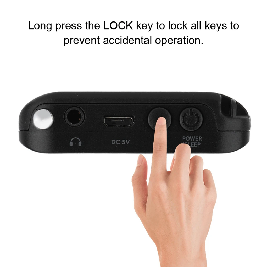 

Mini LCD Digital FM/AM Radio Receiver Portable Radio Telescopic Antenna Speaker Alarm Clock Time Display with 3.5mm Earphones Ja