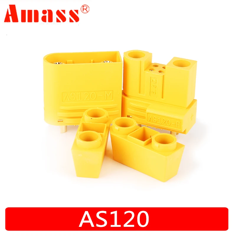 Новинка Amass AS120 штекер/гнездо разъем w Сопротивление RC модель FPV гоночный