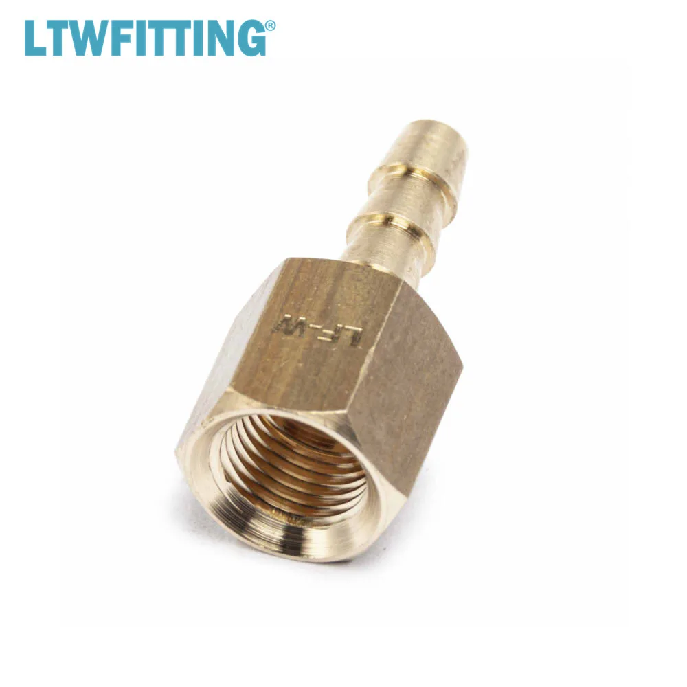 LTWFITTING латунный фитинг муфта/адаптер 3/16 &quotшланг Барб x 1/8&quot Женский NPT Топливный